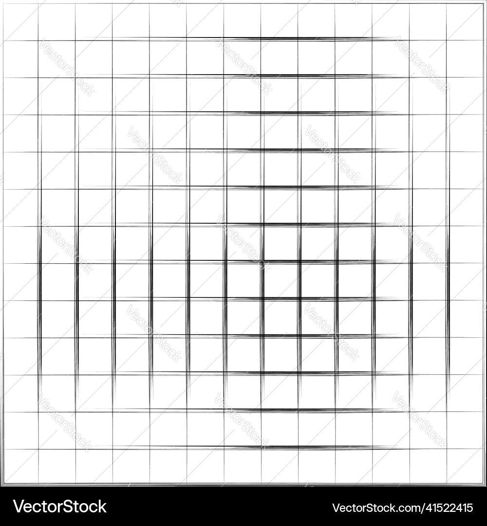 Grid mesh graticule with grungy irregular lines Grid mesh graticule with grungy irregular lines vector image