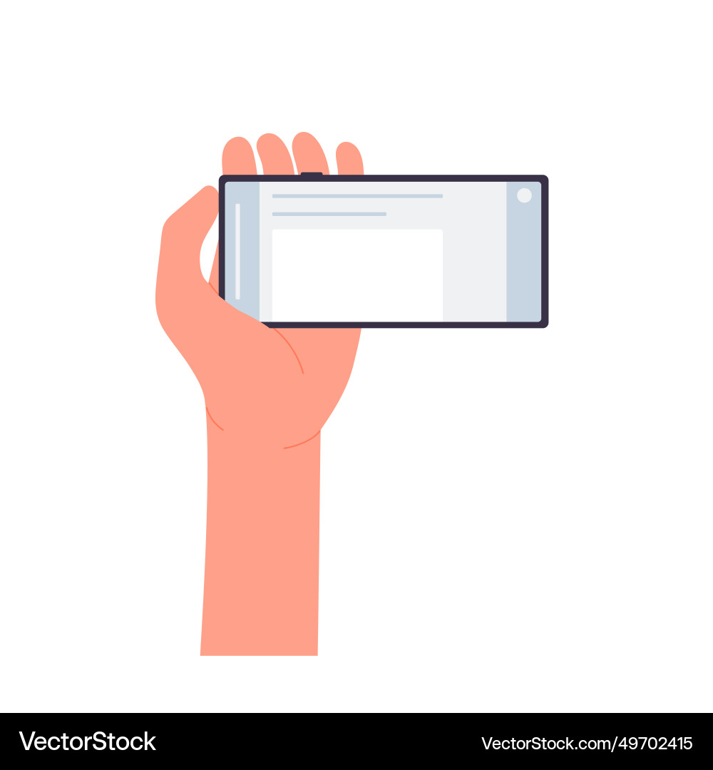 Hand using mobile phone Vector Image