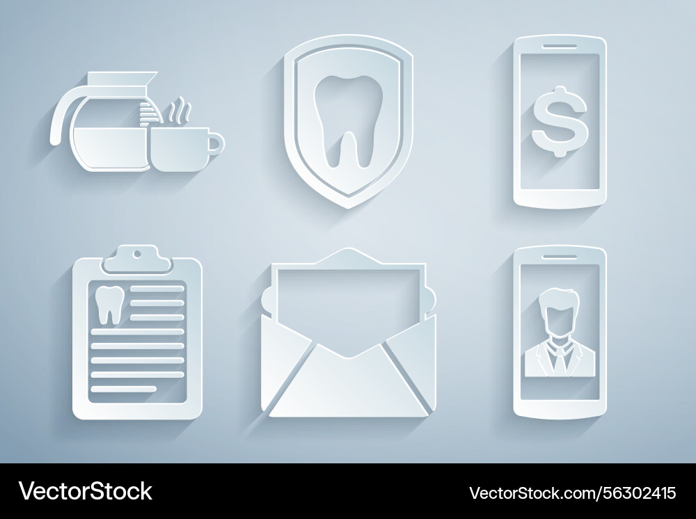 Mail & E-mail Smartphone with Dollar Icons Vector Image
