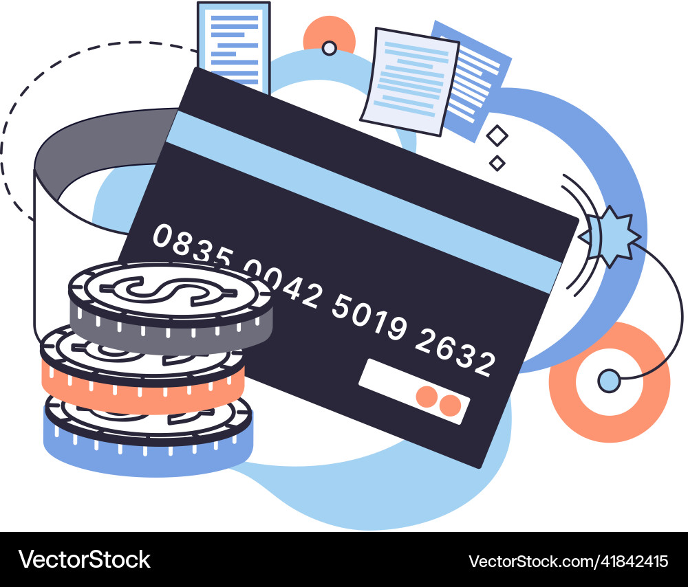 Online banking technology concept of electronic Online banking technology concept of electronic vector image