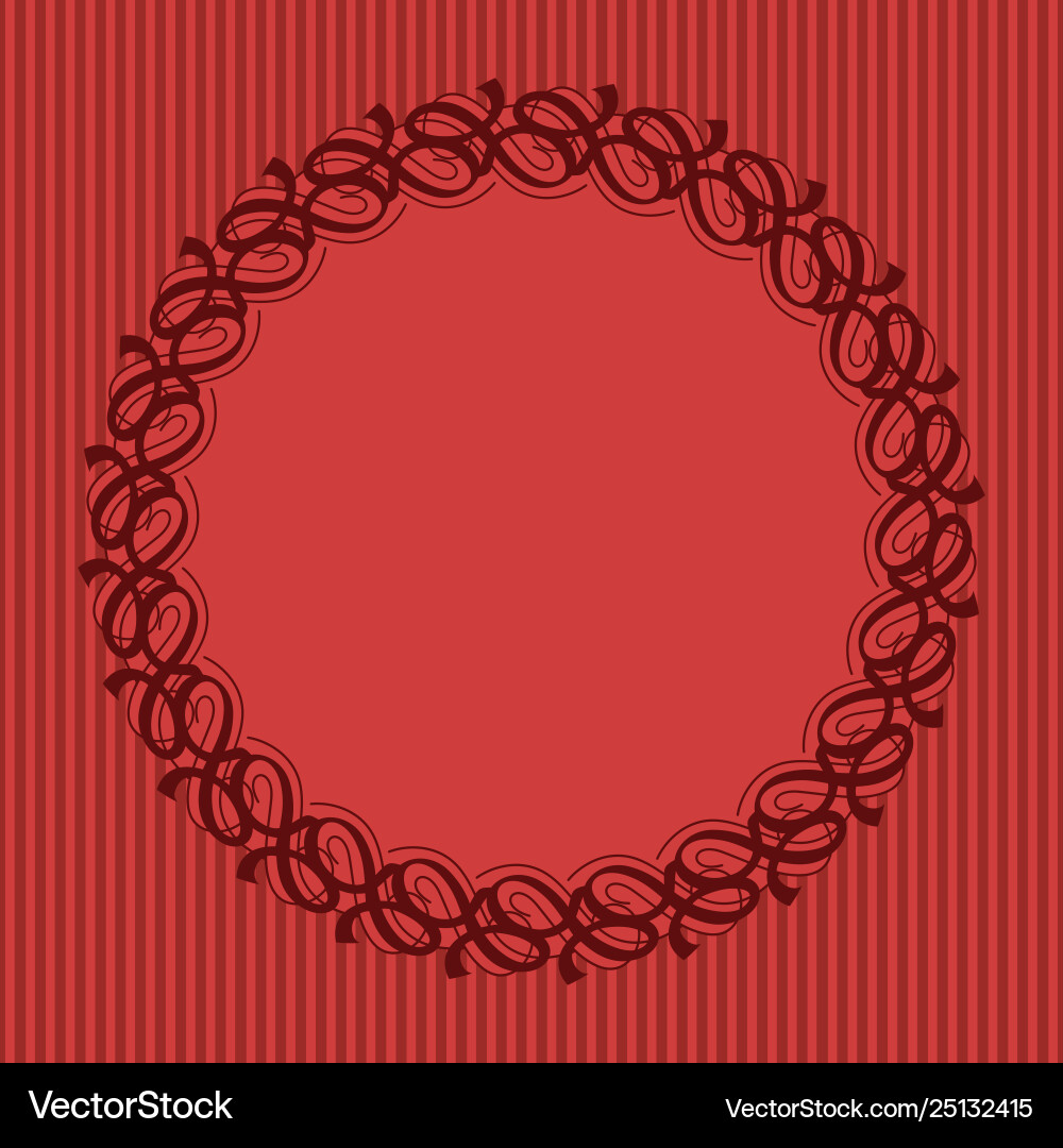 Round frame with decorative elements Round frame with decorative elements vector image