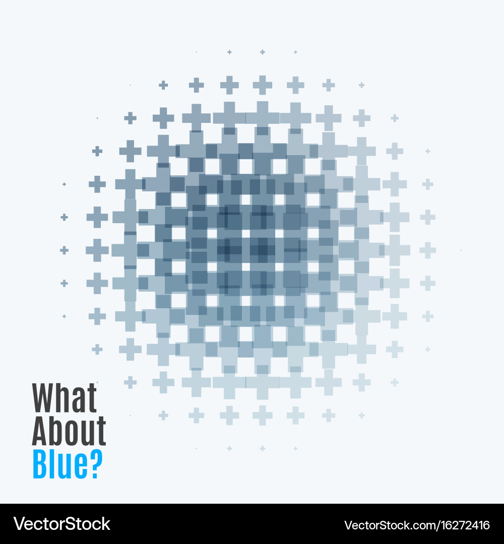 Abstract design elements with cross Vector Image