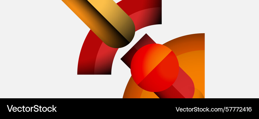 Abstract shapes overlap creating vibrant color Abstract shapes overlap creating vibrant color Vector Image