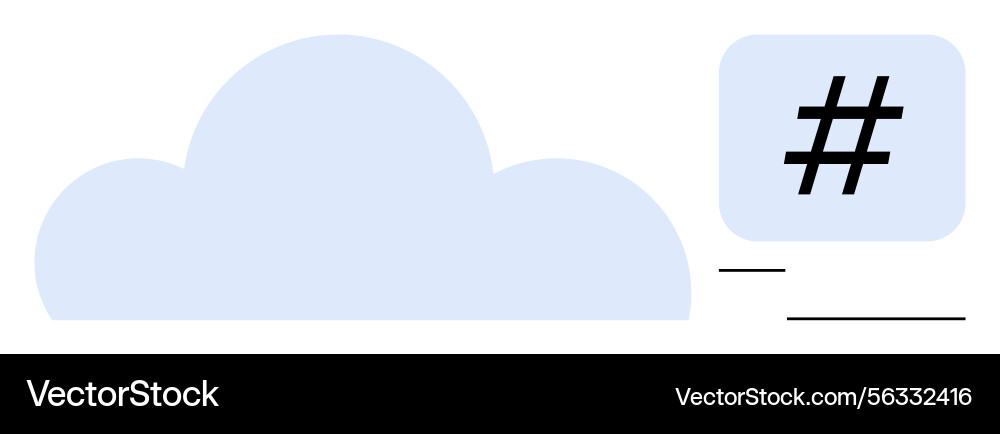 Cloud Networking Metadata Vector Image