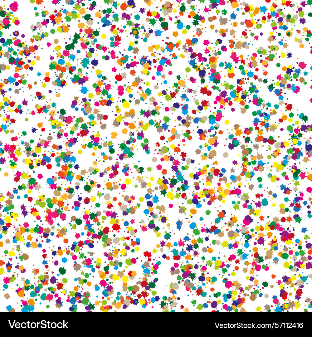 Color dots pattern random speckles white Color dots pattern random speckles white Vector Image