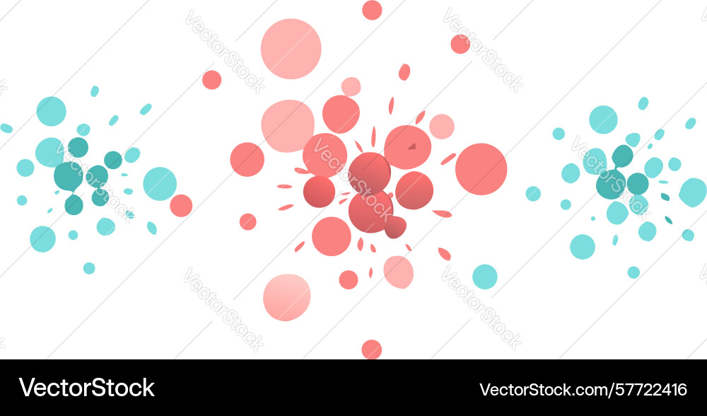 Diffuse abstract cluster of muted particles Vector Image