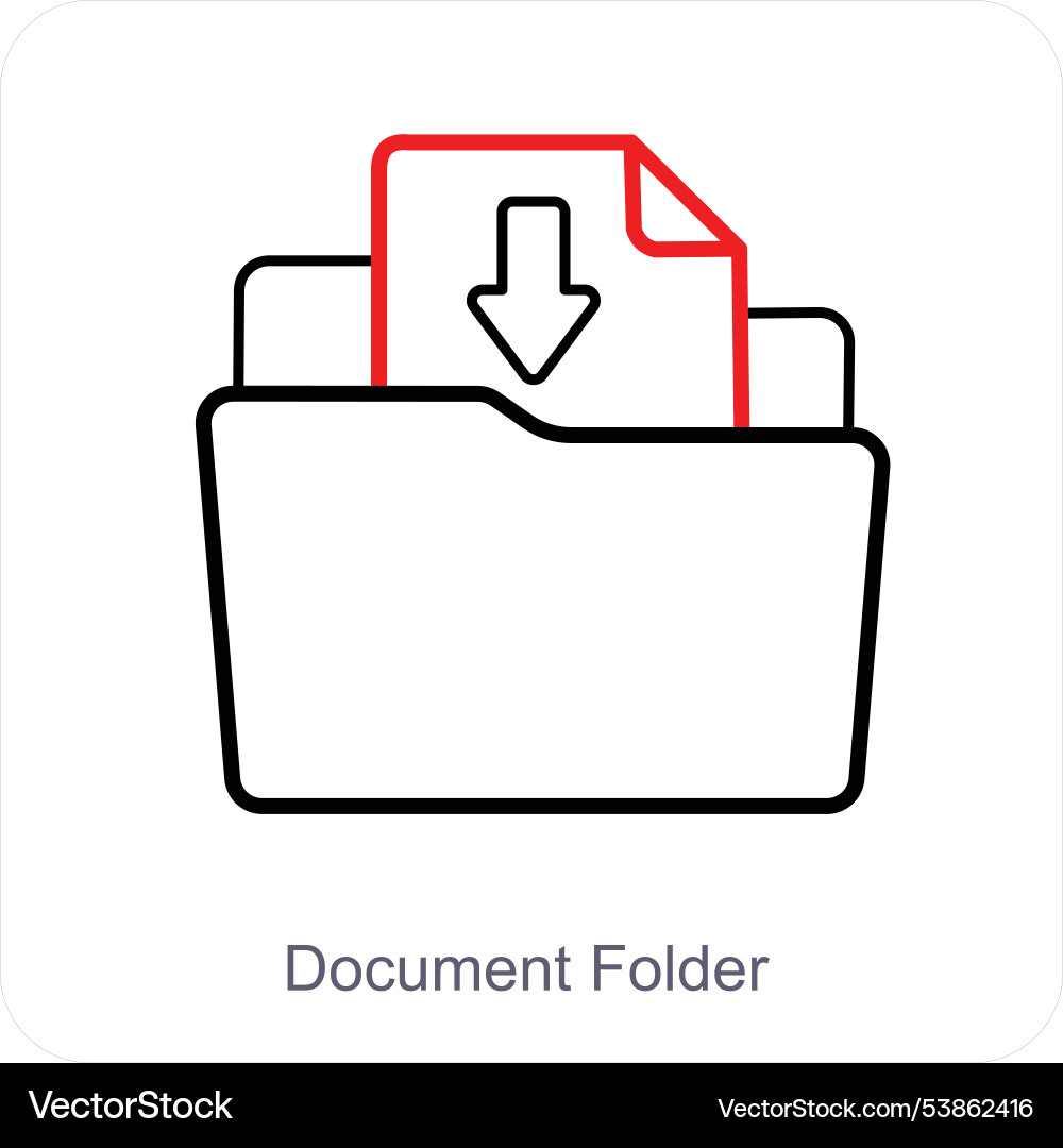 Document folder and upload icon concept Vector Image