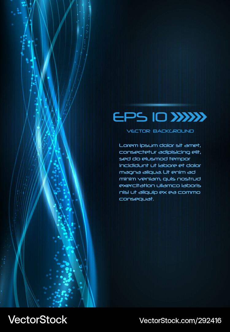 Dynamic Blue Swirl Abstract Background Vector Image