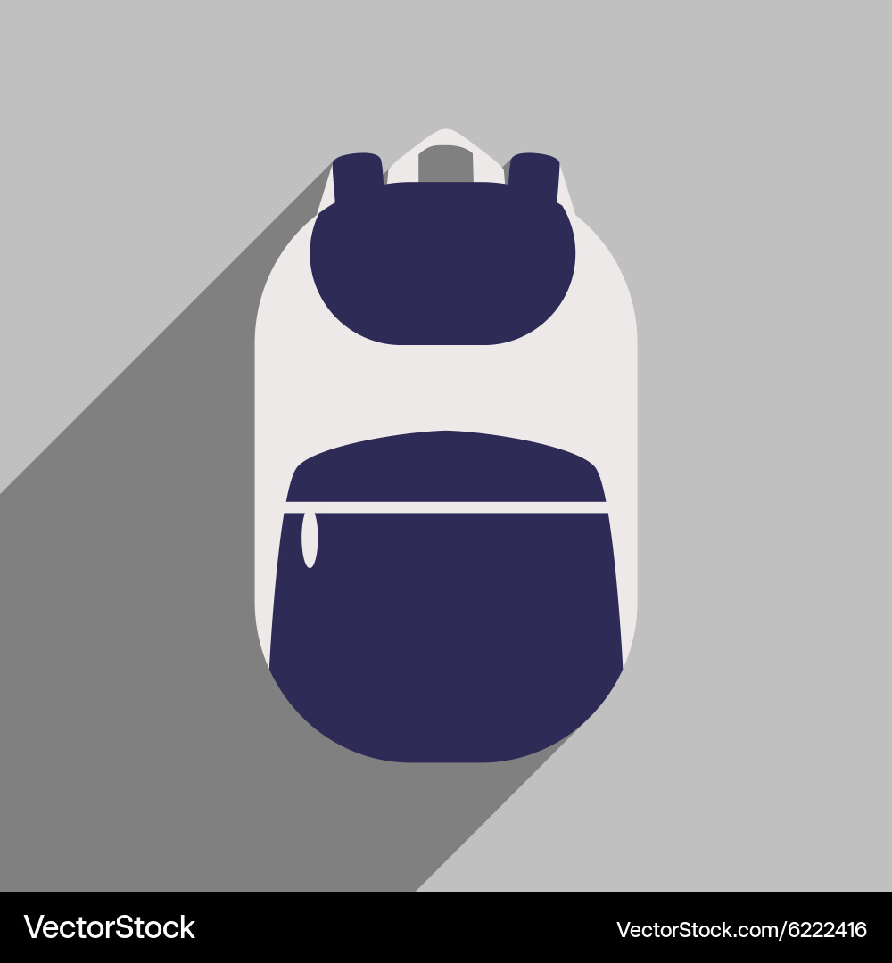 Flat with shadow icon and mobile application vector image