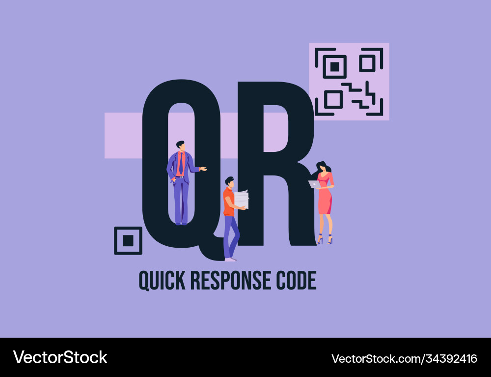 Qr quick response code binary for product Qr quick response code binary for product vector image