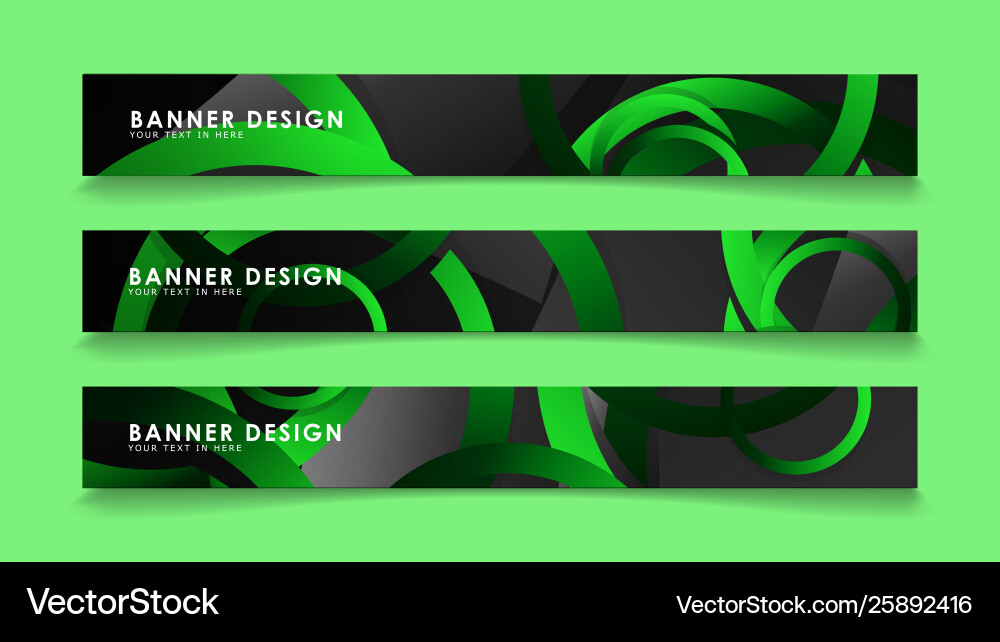 Set rectangular banners with background dark Set rectangular banners with background dark vector image