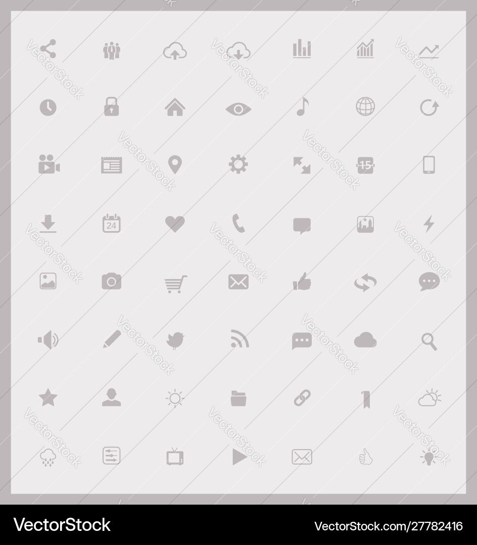 Set web and mobile icons Set web and mobile icons vector image