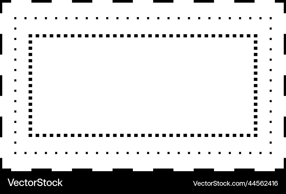 Tracing rectangle shape lines element Tracing rectangle shape lines element vector image