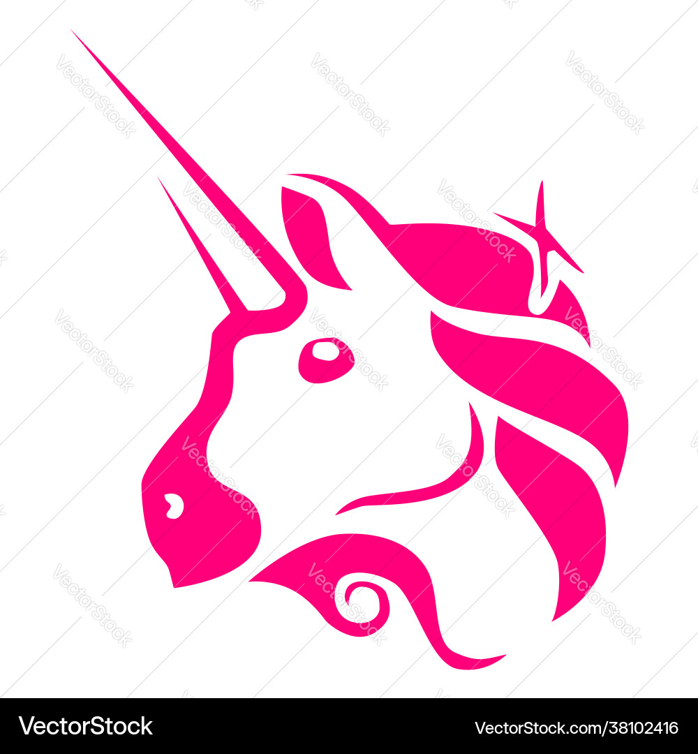 Uniswap UNI Token Logo – Royalty-Free Vector | VectorStock