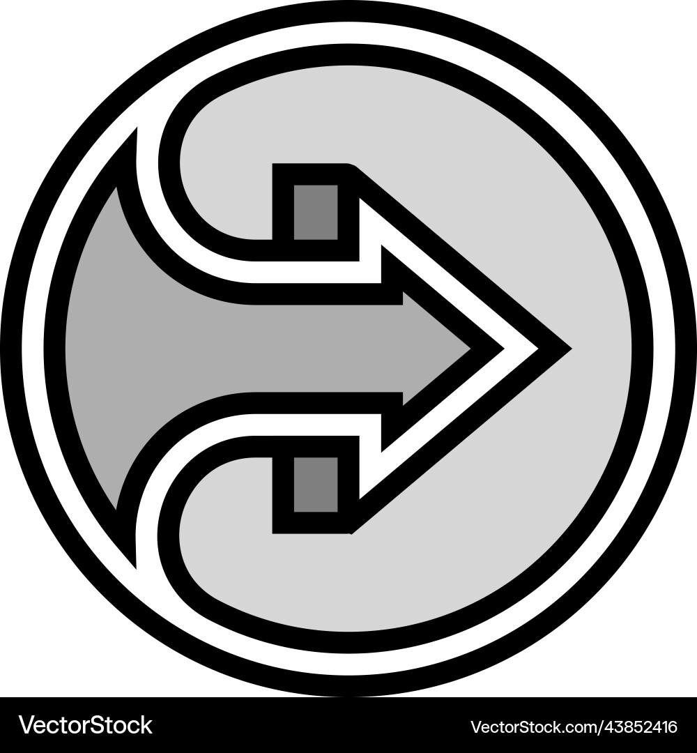 Web arrow color icon Web arrow color icon vector image