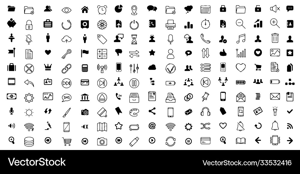 Web icons design set style Web icons design set style Vector Image