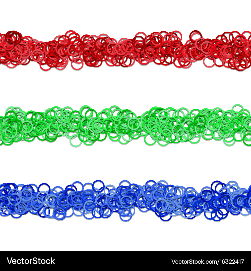 Abstract circle pattern page separator line Vector Image