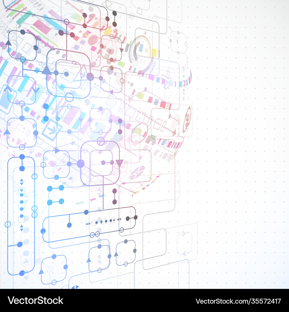Abstract technological background Vector Image