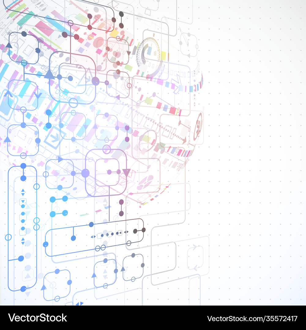 Abstract technological background vector image