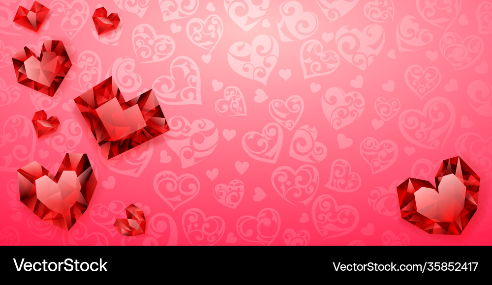 Background hearts Background hearts vector image