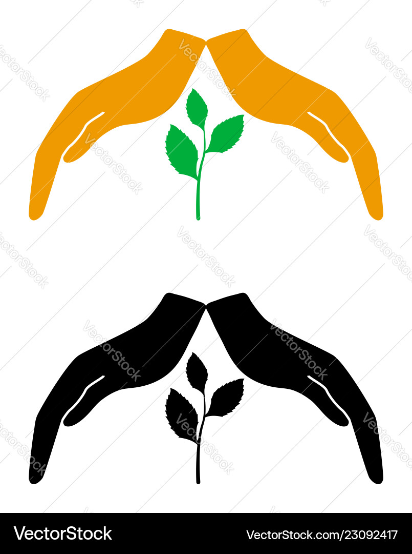 Konzept des Schutzes und der Liebe Pflanzen Natur Konzept des Schutzes und der Liebe Pflanzen Natur vektorbild