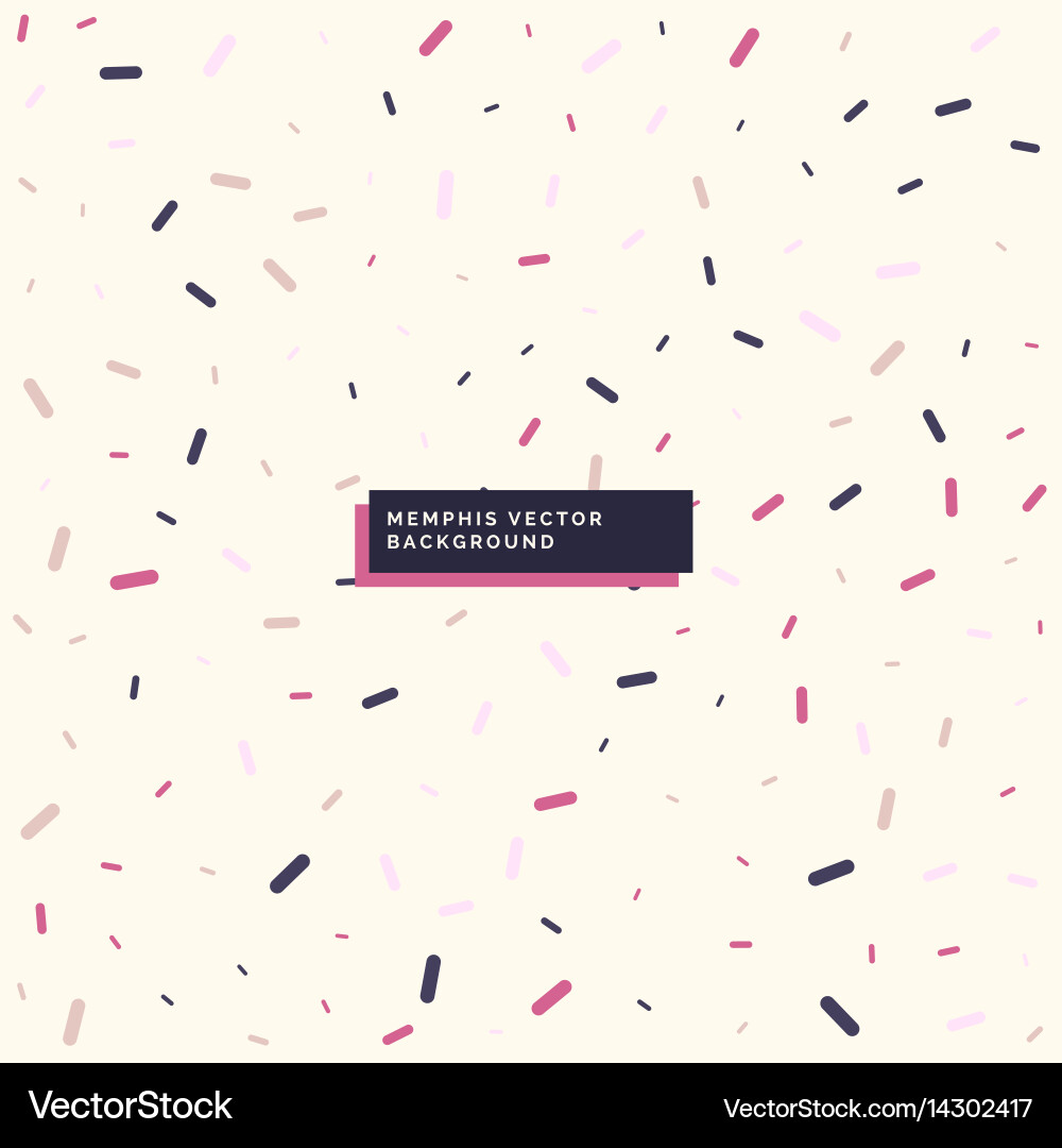 Memphis Style Pattern Background Vector Image