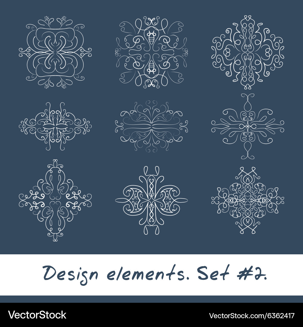 Round design element circle pattern in white vector image