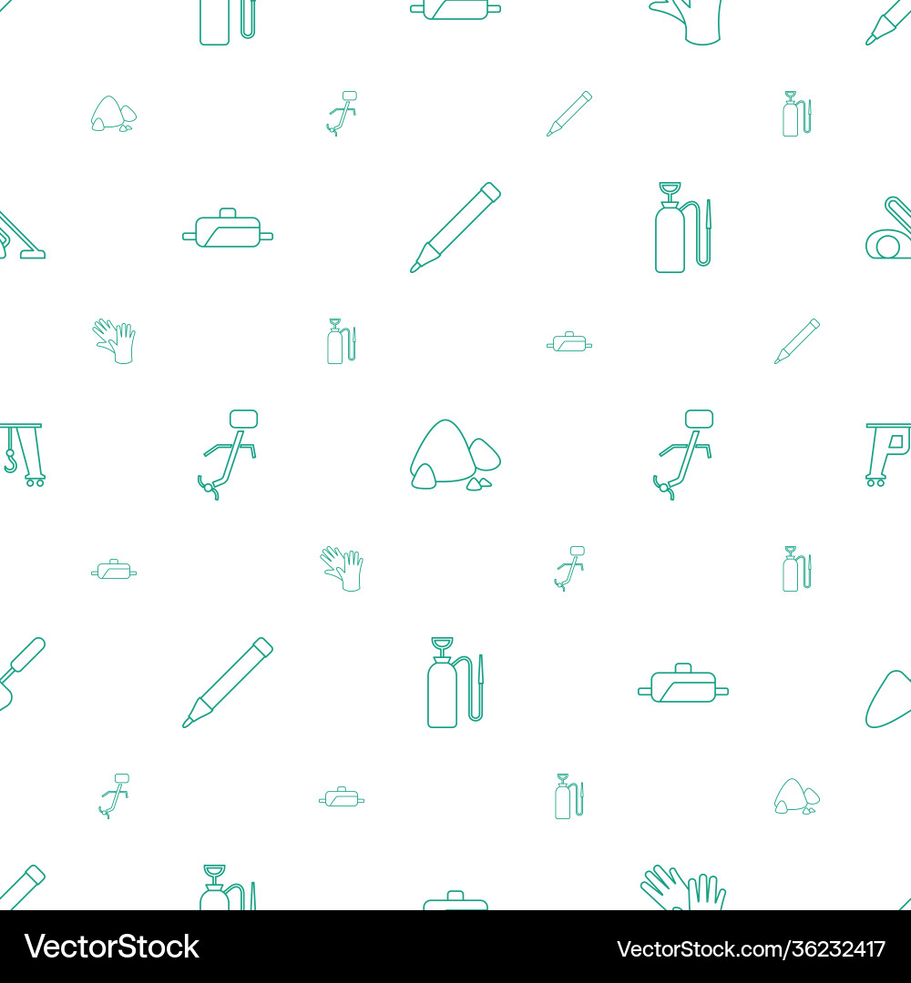 Tool icons pattern seamless white background vector image