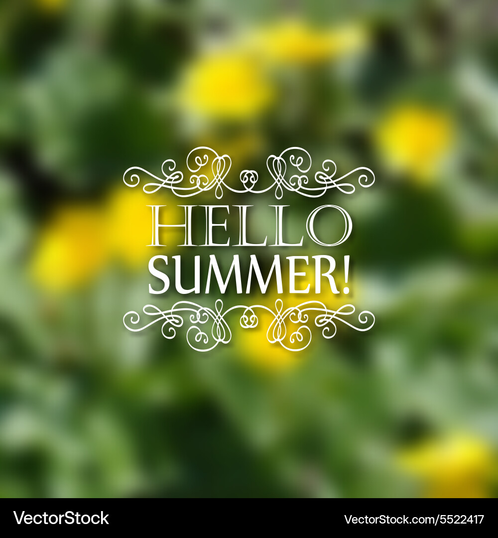 Typographic design with text vector image