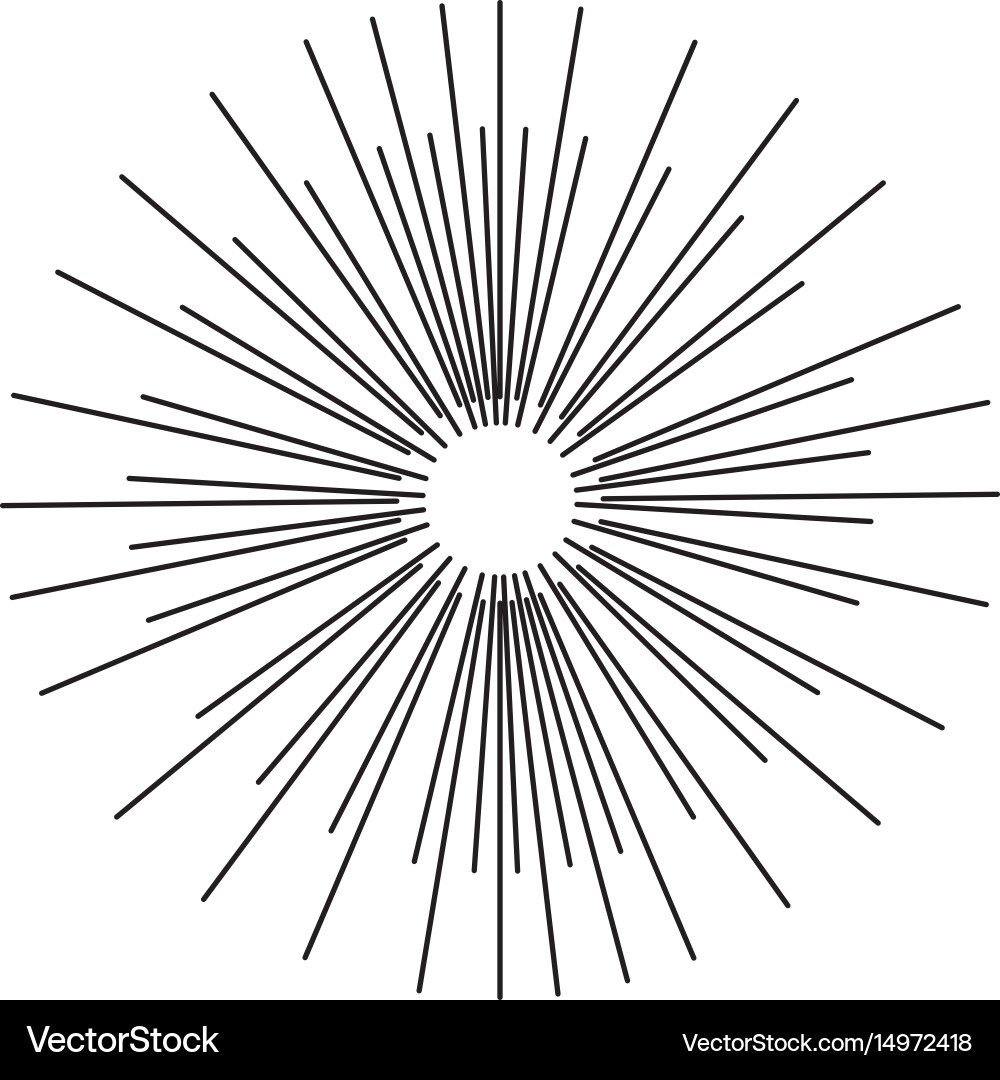 Abstract explosion lines fireworks light effect Vector Image