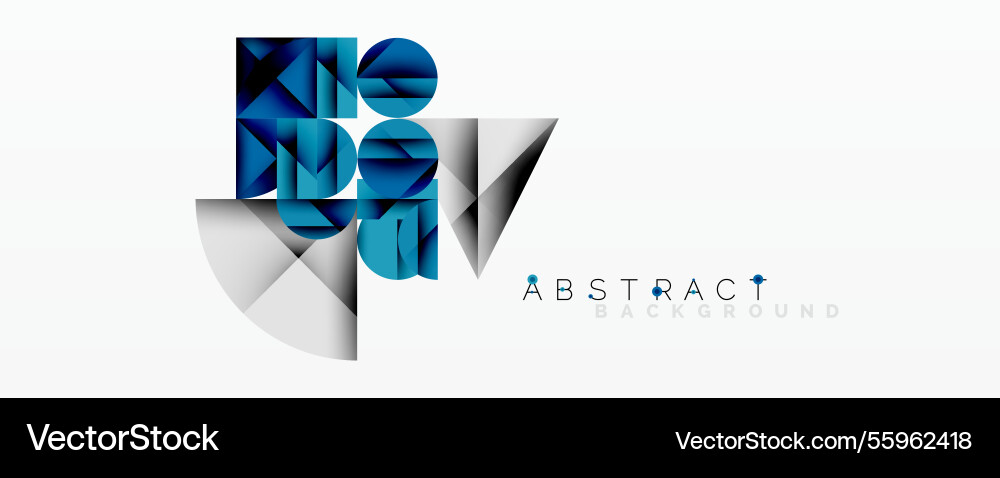 Abstract geometric design with intersecting Vector Image