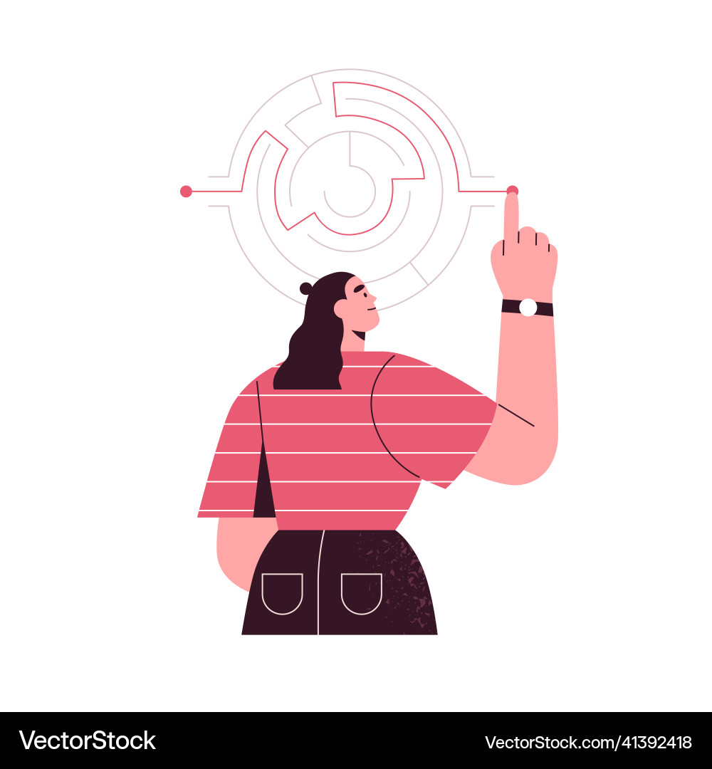Finding solutions exit from crisis concept Finding solutions exit from crisis concept vector image