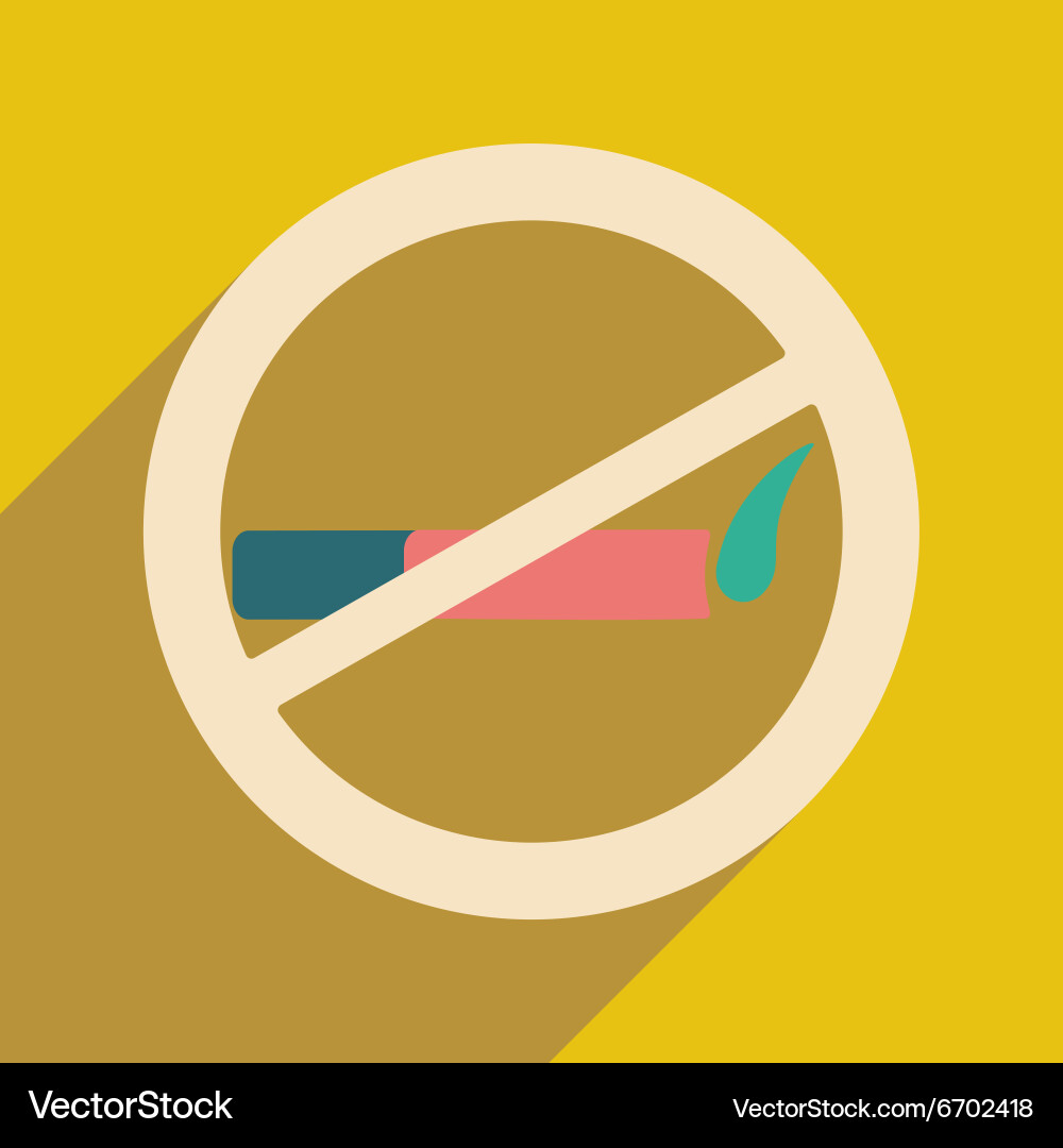 Flat with shadow icon and mobile application Vector Image