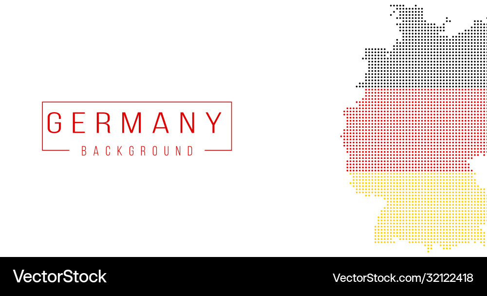 Germany country map background made from halftone Germany country map background made from halftone vector image