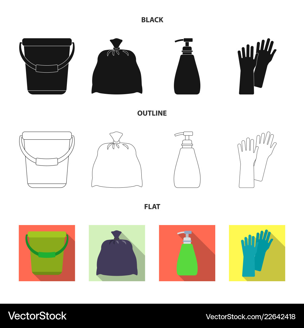 Isolated object of cleaning and service symbol Vector Image