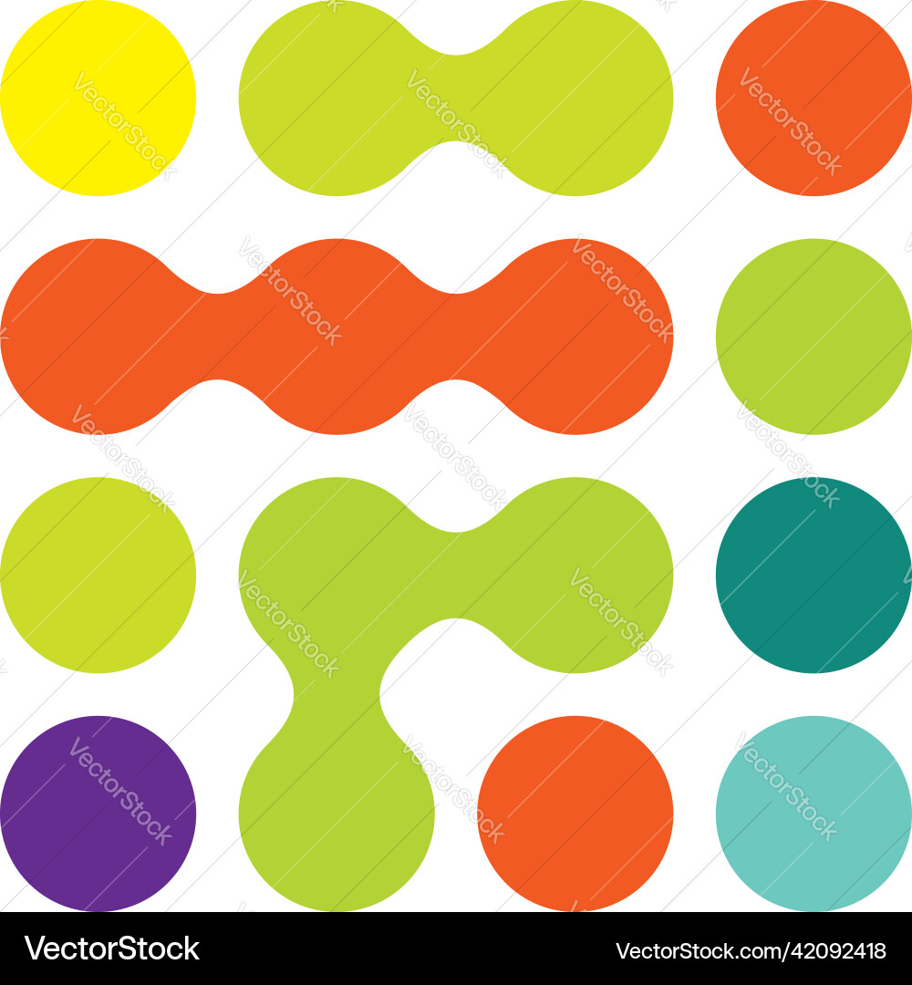 Metaball connected dots circles pattern texture Metaball connected dots circles pattern texture vector image
