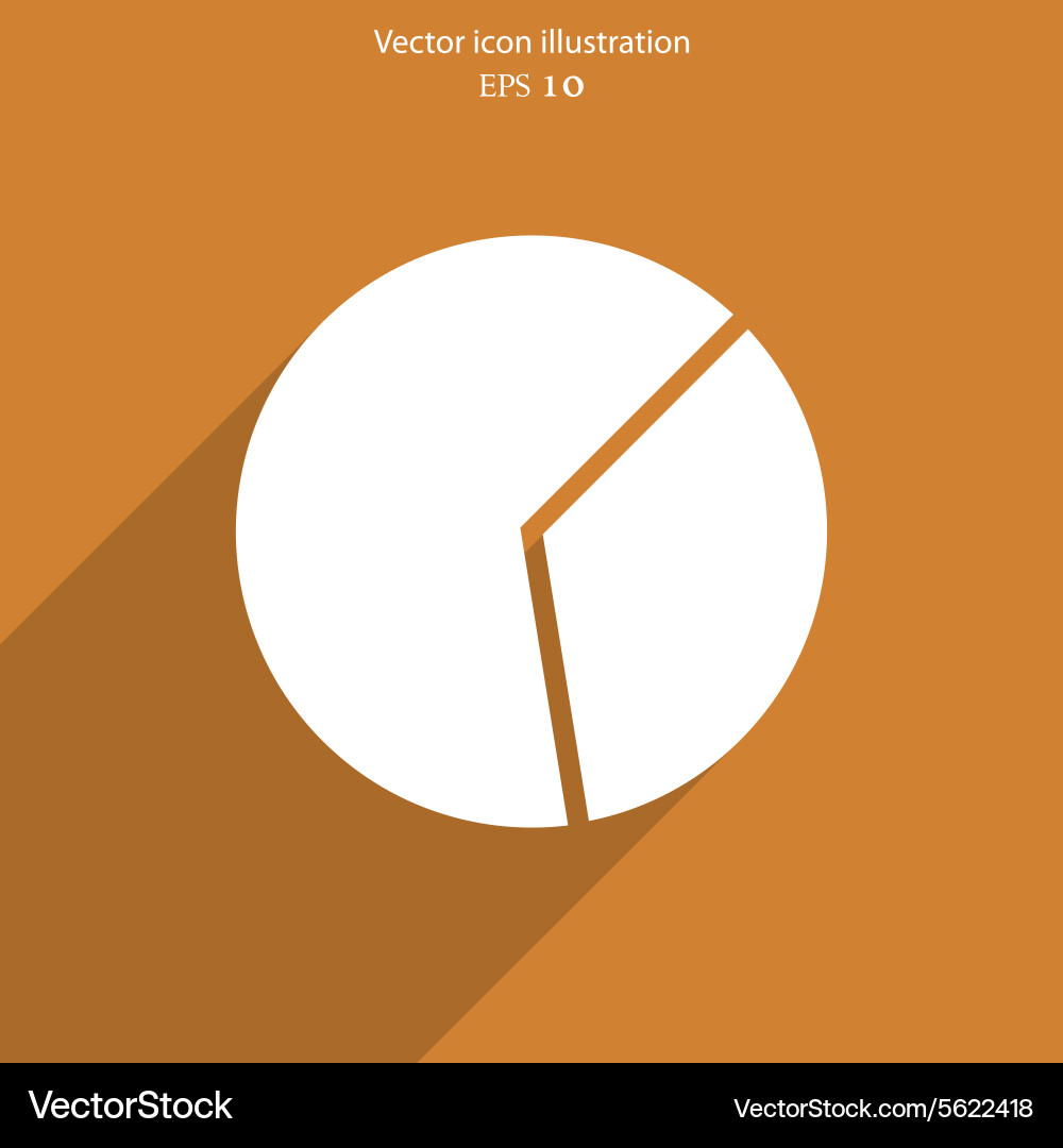 Pie Chart Icon - Data Analysis vector image