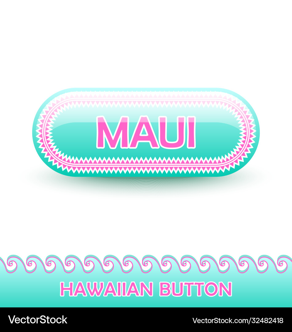 Rounded and glossy button with traditional Rounded and glossy button with traditional vector image