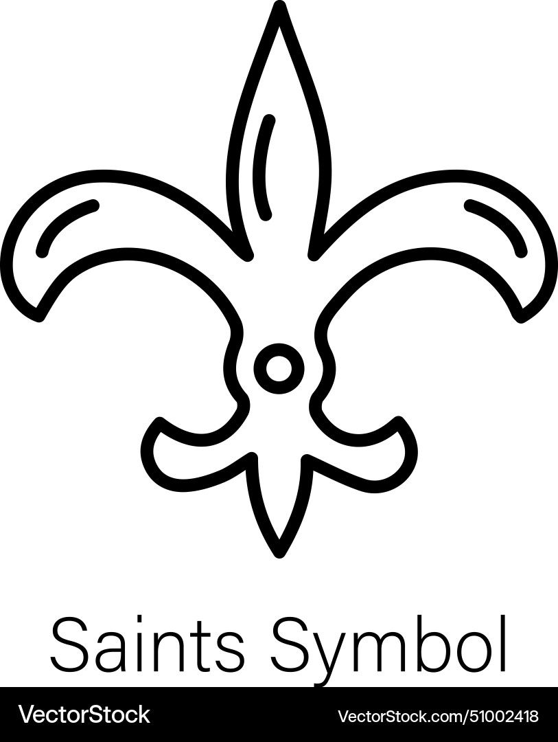 Saints symbol Royalty Free Vector Image - VectorStock