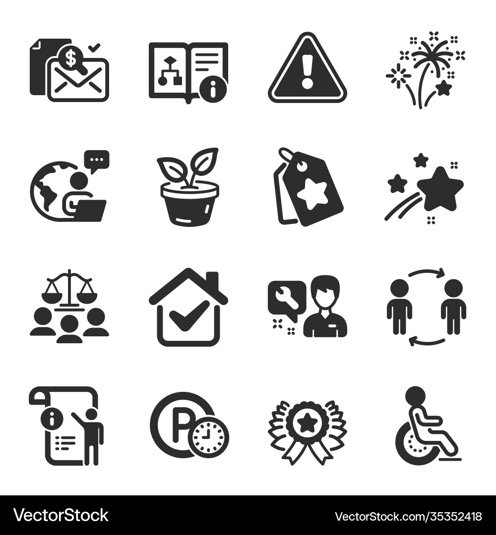 Set business icons such as technical algorithm Set business icons such as technical algorithm vector image