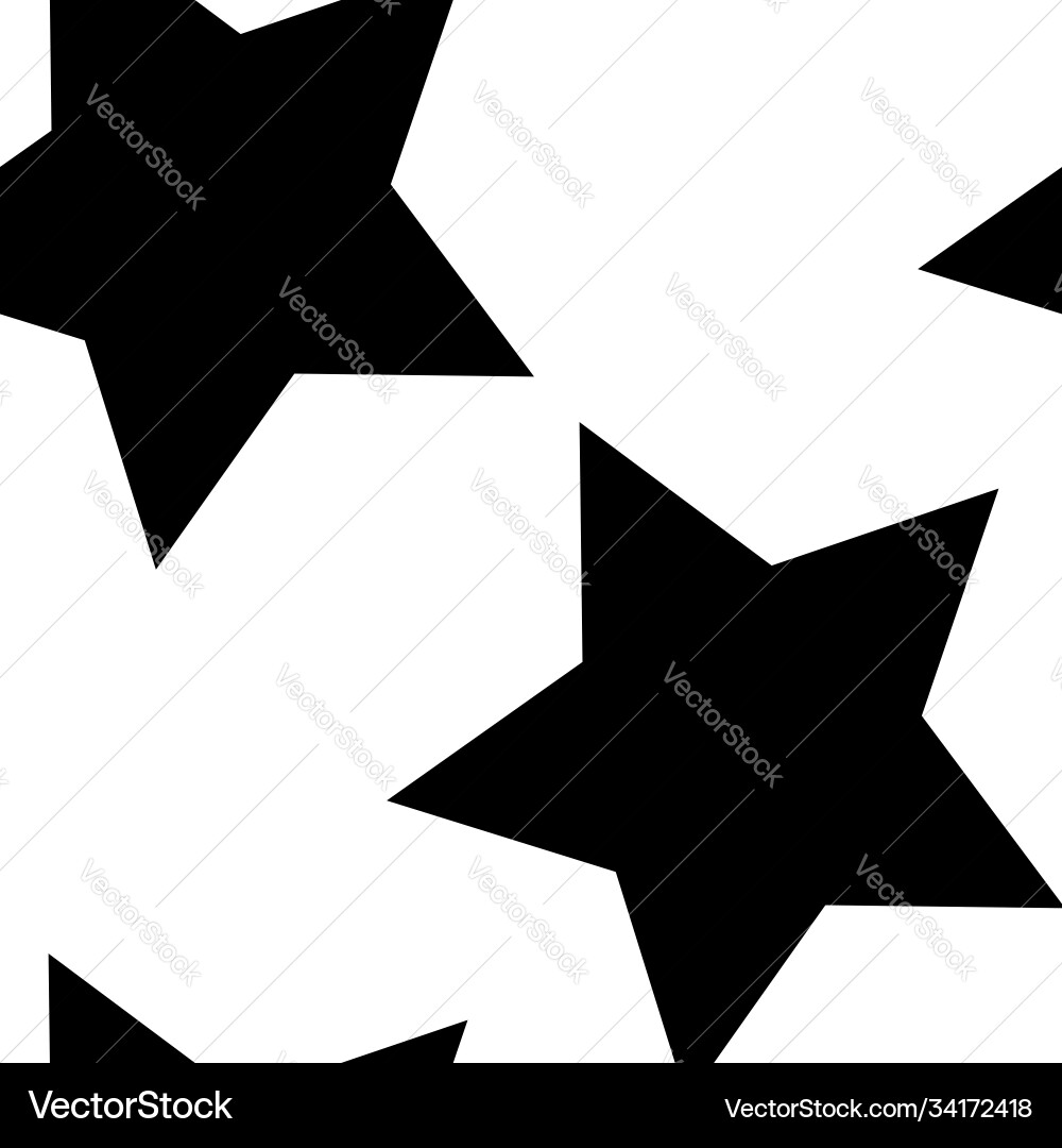 Starry repeatable seamless star pattern Starry repeatable seamless star pattern vector image