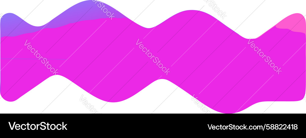 Stylized wavy gradient shape design generative ai Vector Image