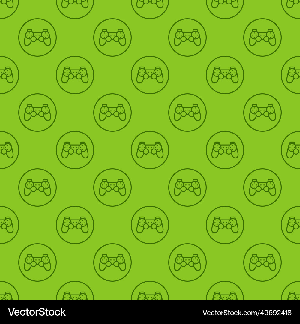 Video game controller in circle joypad linear Video game controller in circle joypad linear Vector Image