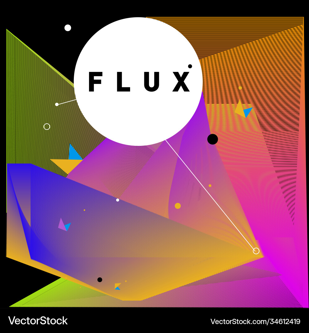 3d colorful wave background dynamic flux effect 3d colorful wave background dynamic flux effect vector image