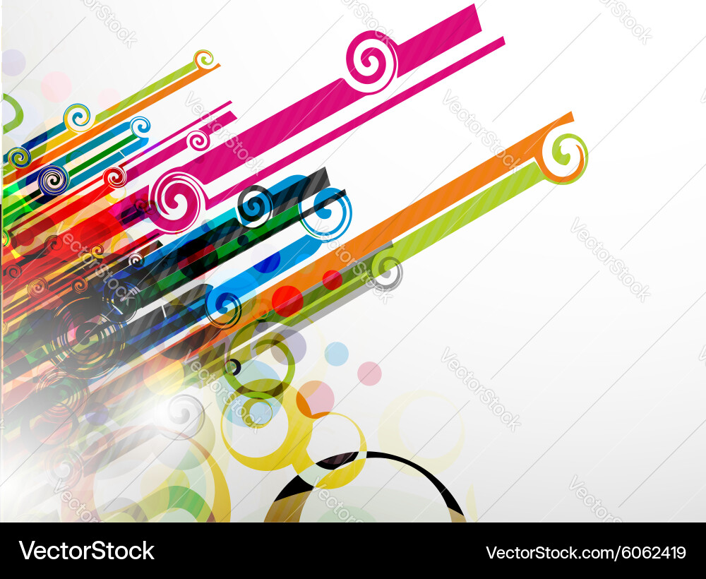 Abstract colorful background vector image