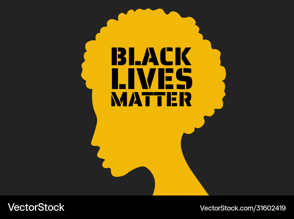 Black lives matter concept template