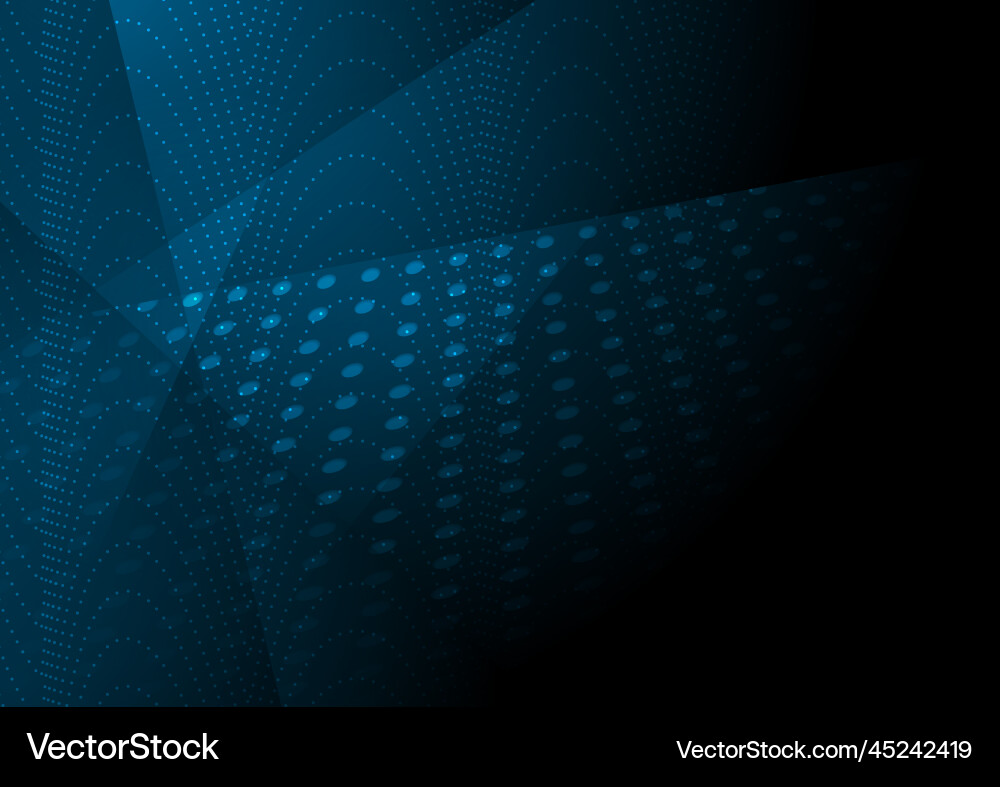 Dark blue tech abstract background – Royalty-Free Vector | VectorStock