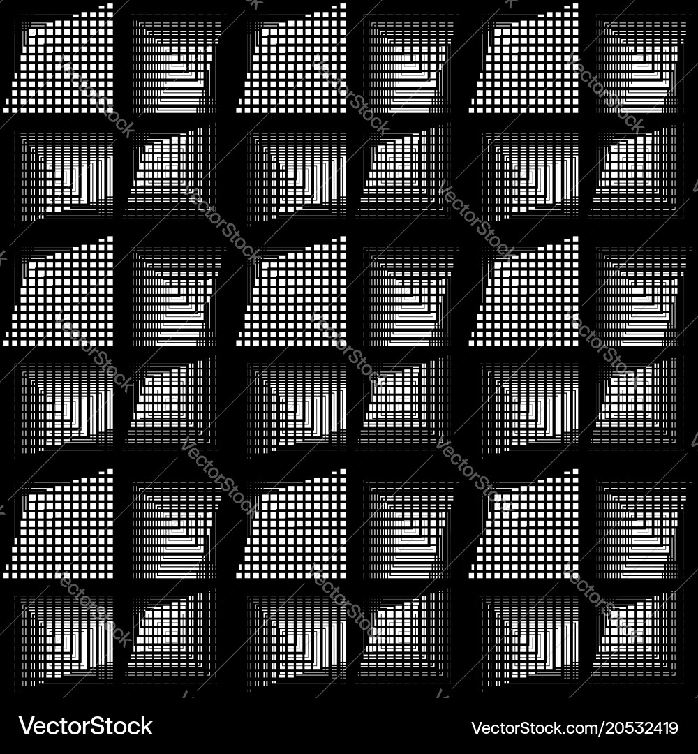 Design seamless monochrome grid pattern Vector Image