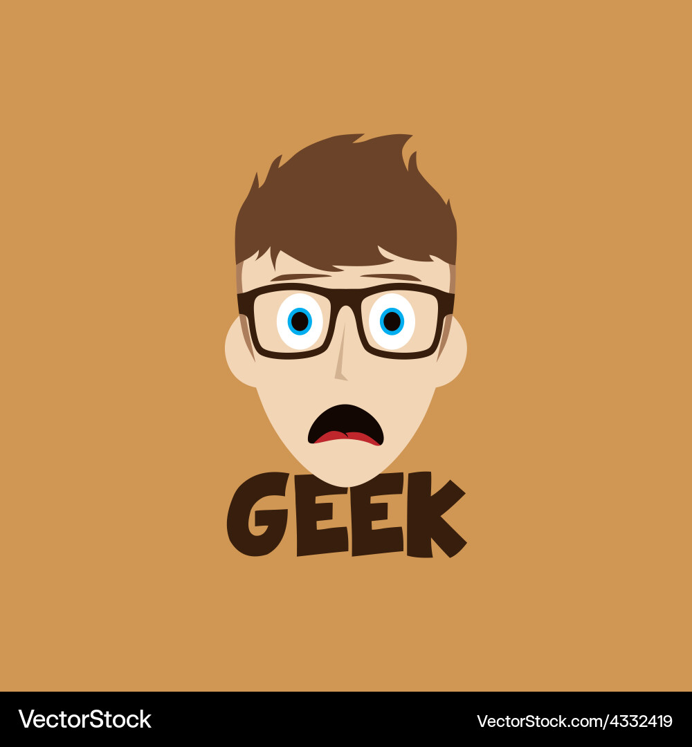 Geek guy Vector Image