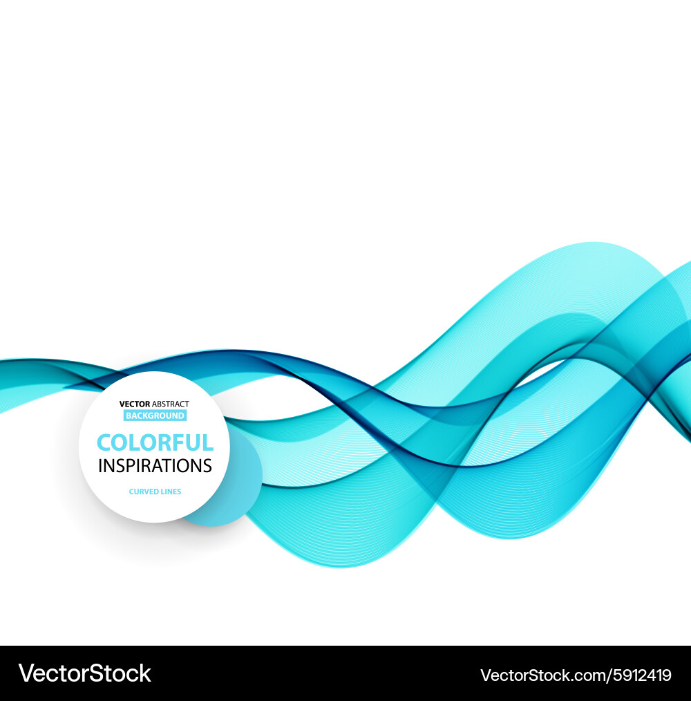 Glatte Wellenstromleitung abstraktes Header Layout vektorbild